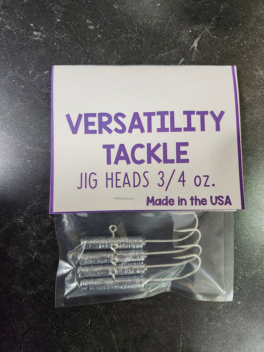 3/4oz Jig Head For 4"Tube Jigs 5/o Hook (4-pack)